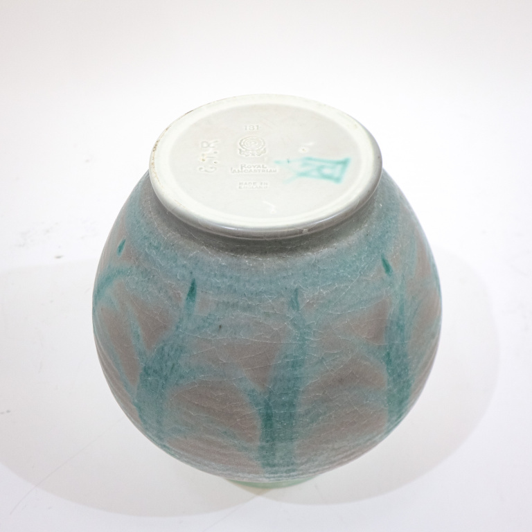 Large Royal Lancastrian Green Vase - Image 3