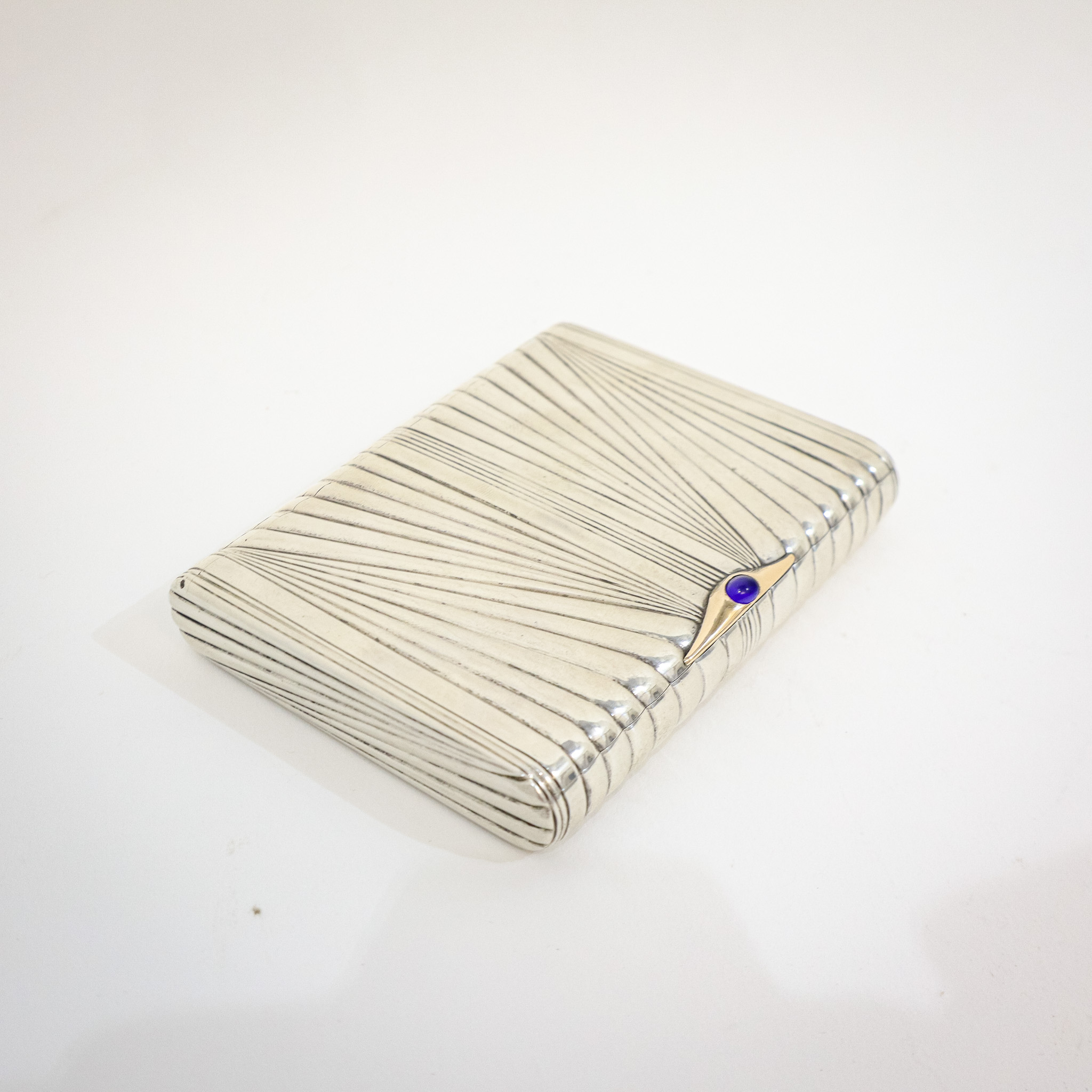 Art Deco Silver & 14 CT Gold Cigarette Case