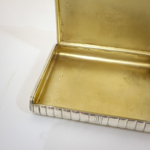 Art Deco Silver & 14 CT Gold Cigarette Case