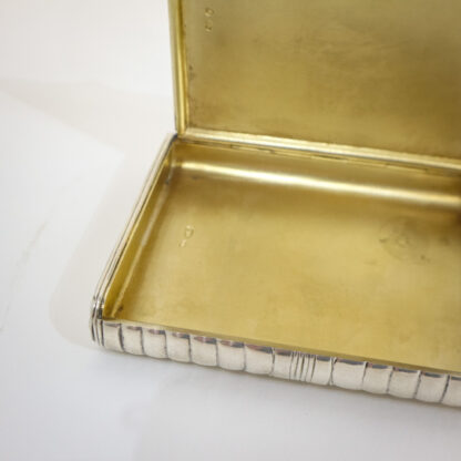 Art Deco Silver & 14 CT Gold Cigarette Case - Image 5