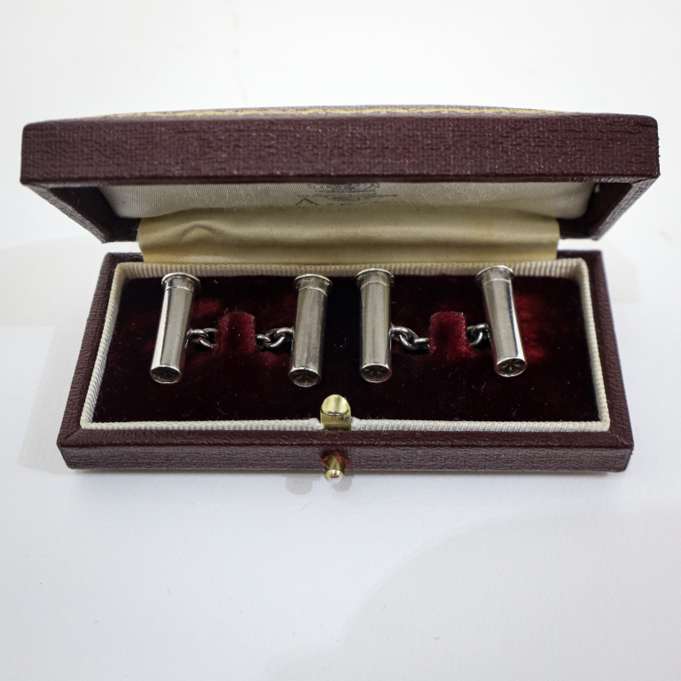 Cased Asprey Silver Cufflinks - Image 8