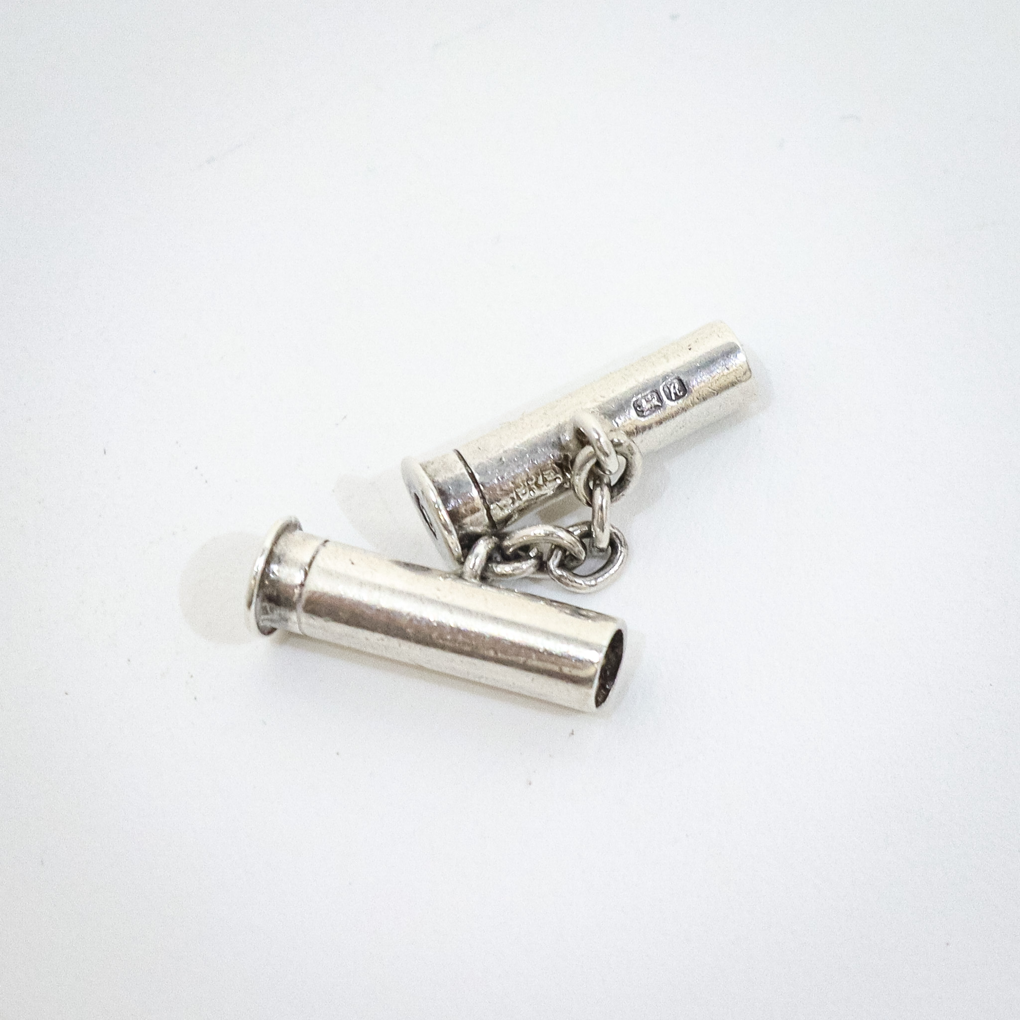 Cased Asprey Silver Cufflinks