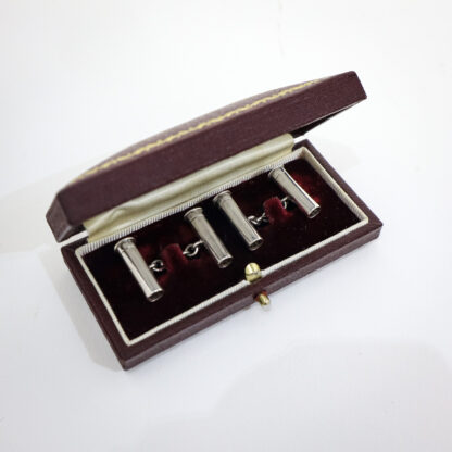Cased Asprey Silver Cufflinks - Image 2