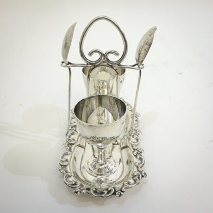 Edwardian Silver Egg Cup Set - Image 4