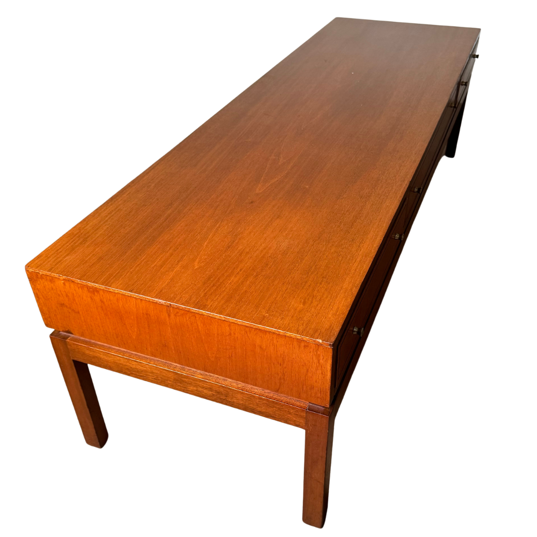 Mid Century 1960s Greaves & Thomas Low Console Coffee Table