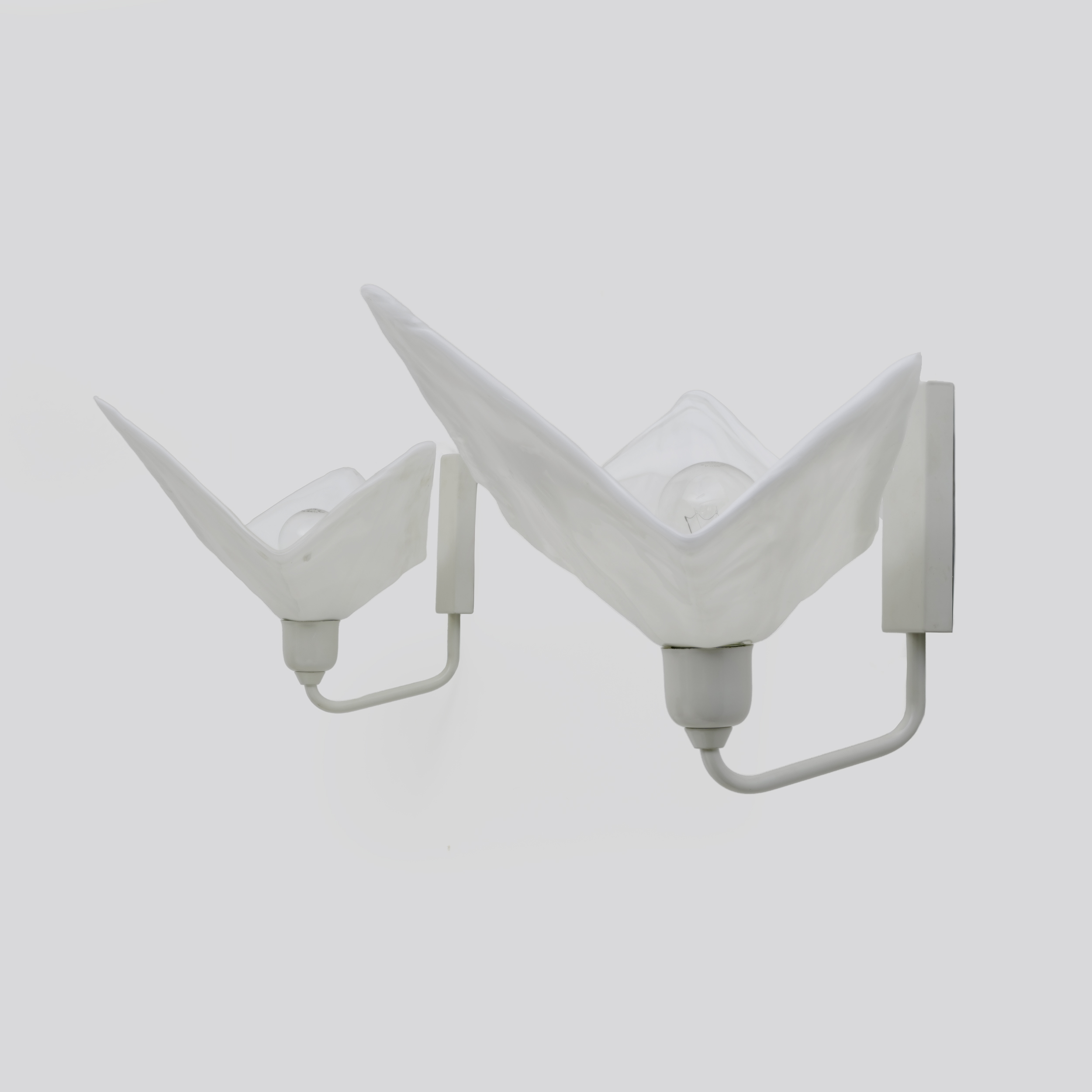 Pair of Murano Glass Wall Lamps by La Murrina, 1980
