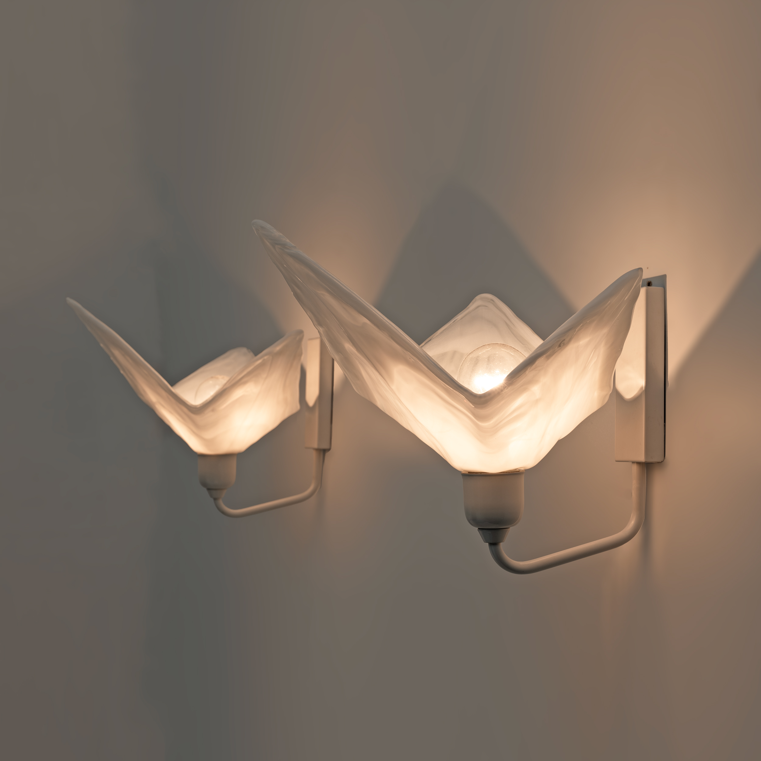 Pair of Murano Glass Wall Lamps by La Murrina, 1980