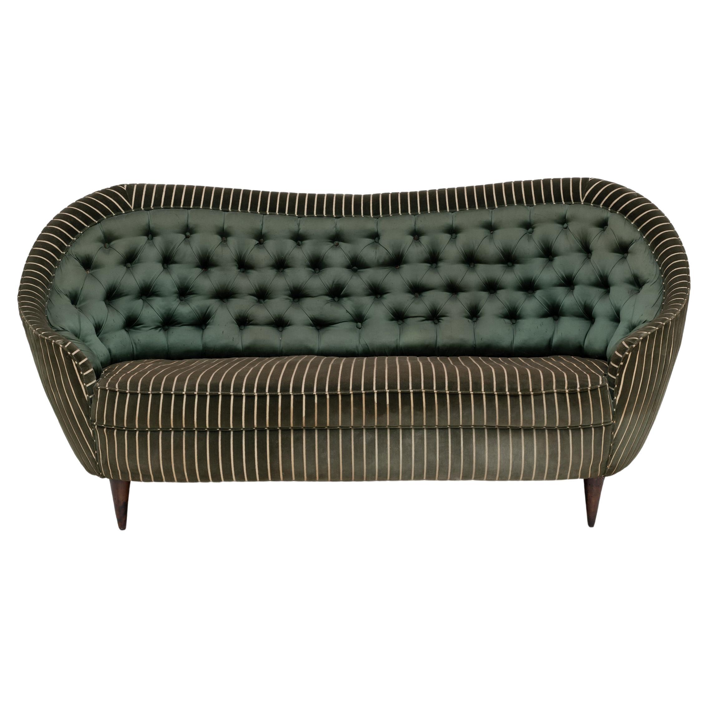 Gio Ponti Mid-century Modern Italian Sofa for Casa e Giardino, 1940s