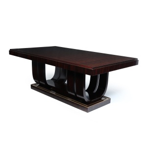 Stunning French Art Deco Macassar Ebony Dining Table