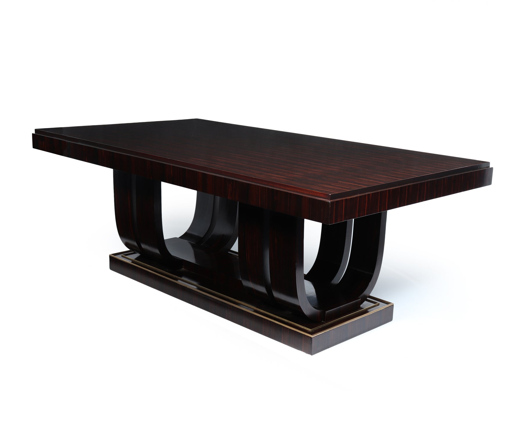 Stunning French Art Deco Macassar Ebony Dining Table