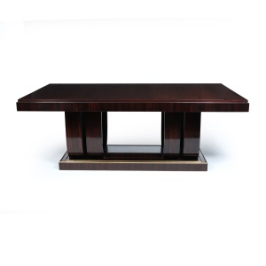 Stunning French Art Deco Macassar Ebony Dining Table