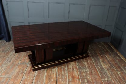 Stunning French Art Deco Macassar Ebony Dining Table - Image 12