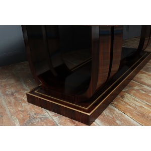 Stunning French Art Deco Macassar Ebony Dining Table