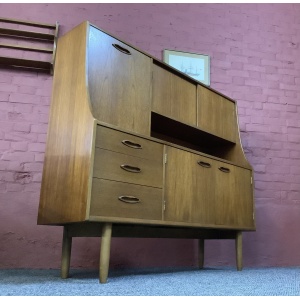 Jentique Mid Century High Sideboard In Teak