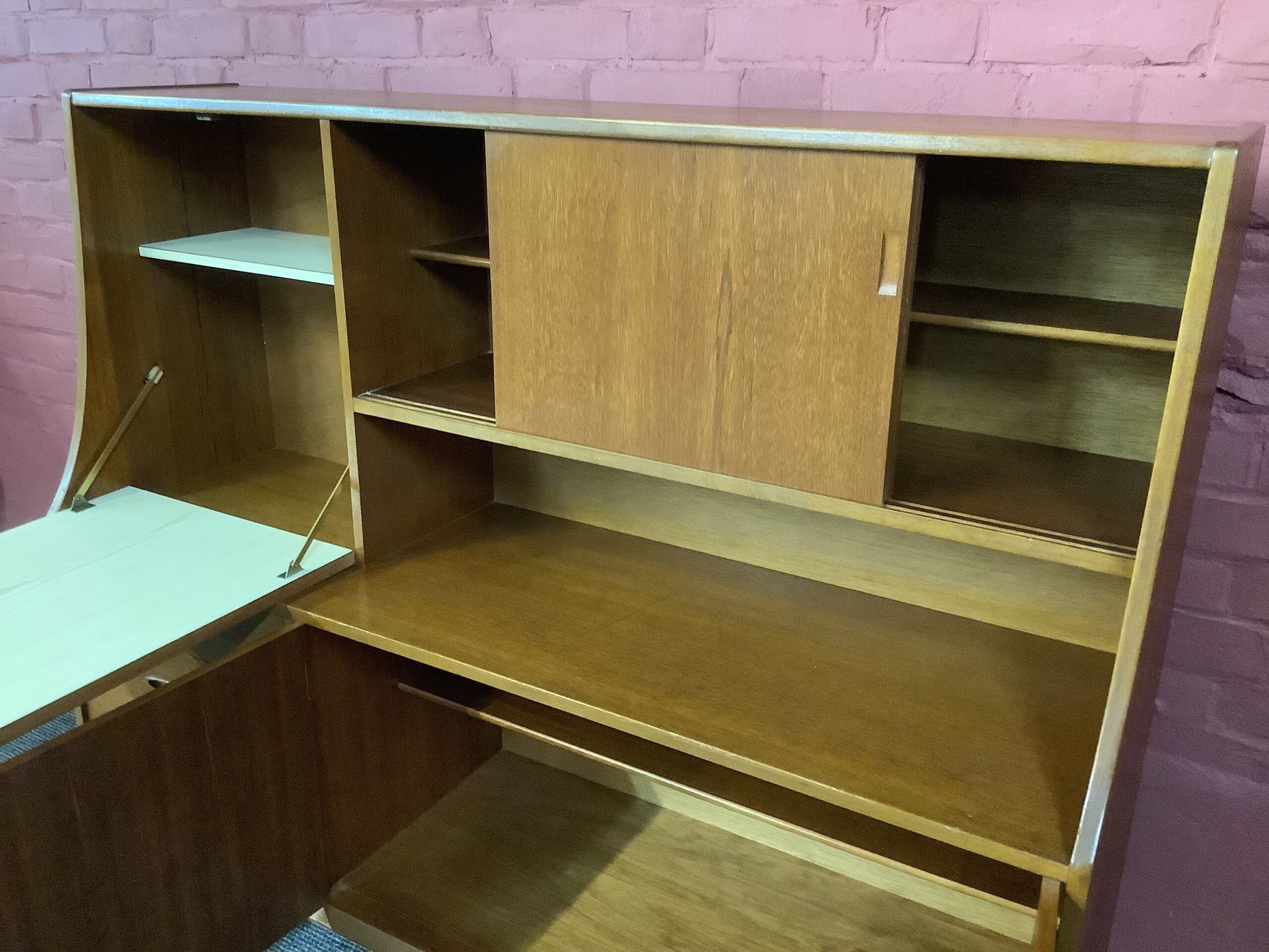 Jentique Mid Century High Sideboard In Teak