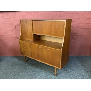 Jentique Mid Century High Sideboard In Teak
