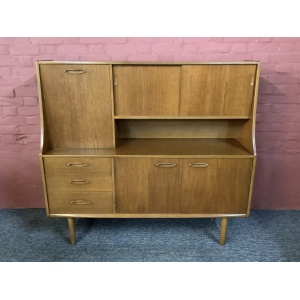 Jentique Mid Century High Sideboard In Teak