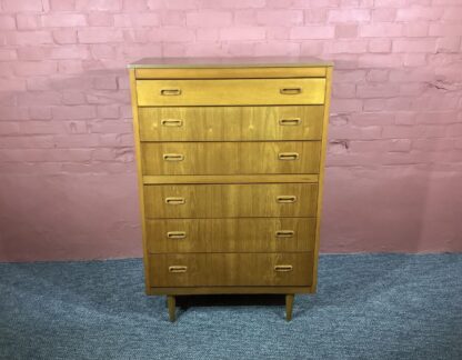 Lebus Mid Century Chest Of Six Drawers In Teak - Image 2