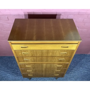 Lebus Mid Century Chest Of Six Drawers In Teak