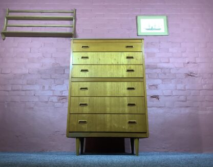 Lebus Mid Century Chest Of Six Drawers In Teak - Image 17