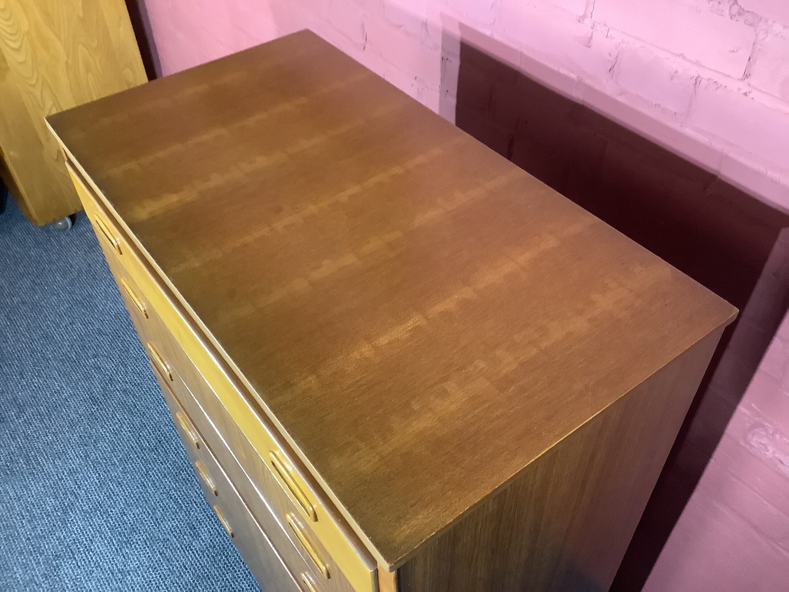 Lebus Mid Century Chest Of Six Drawers In Teak