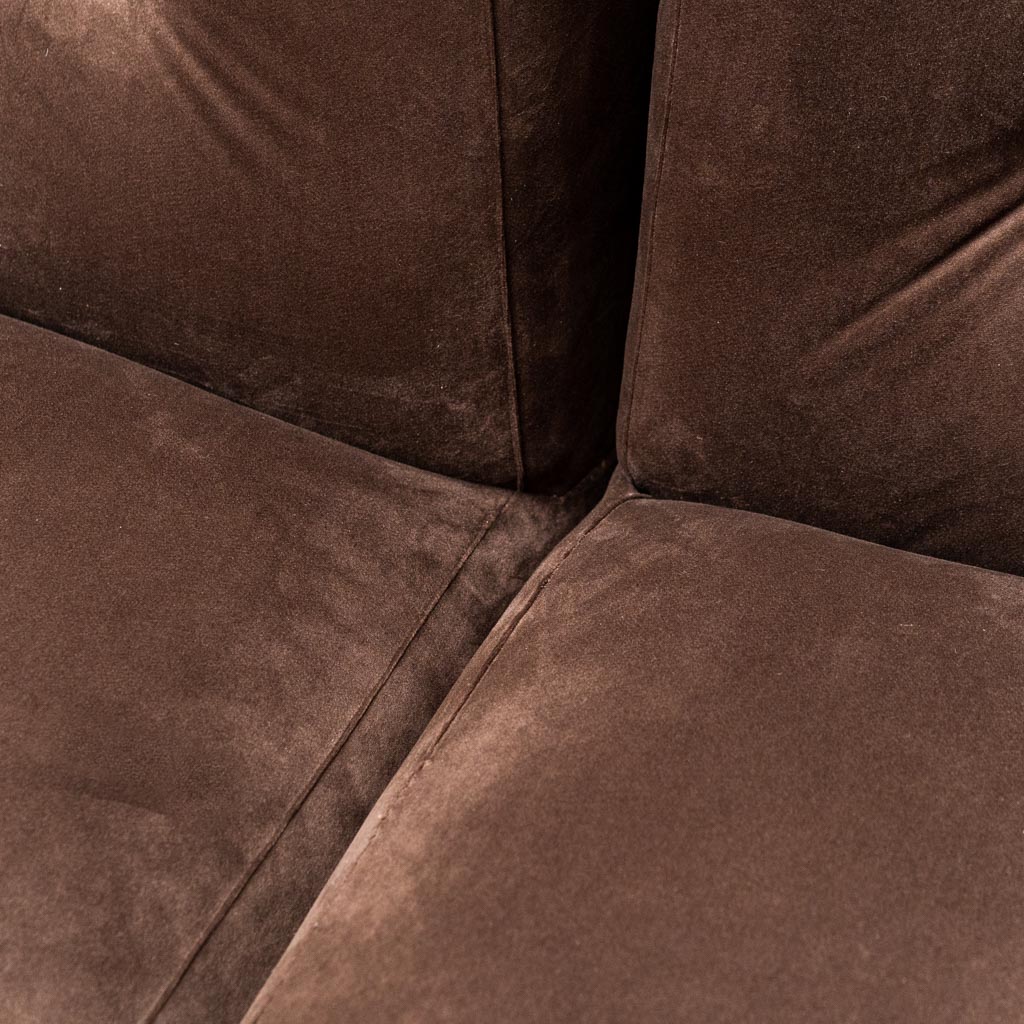 4 Seater Modular Velvet Sofa From The 70s, Modern Vintage