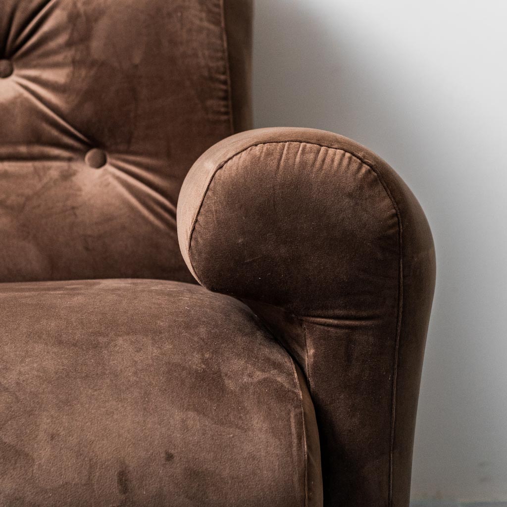 4 Seater Modular Velvet Sofa From The 70s, Modern Vintage