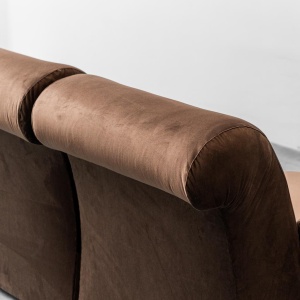 4 Seater Modular Velvet Sofa From The 70s, Modern Vintage