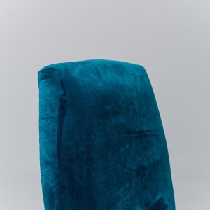 Pair Of Light Blue Velvet Metal Chairs From The 1950s Modern Vintage