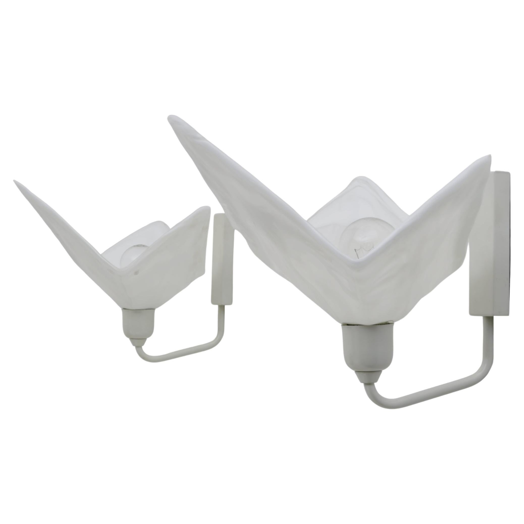 Pair of Murano Glass Wall Lamps by La Murrina, 1980