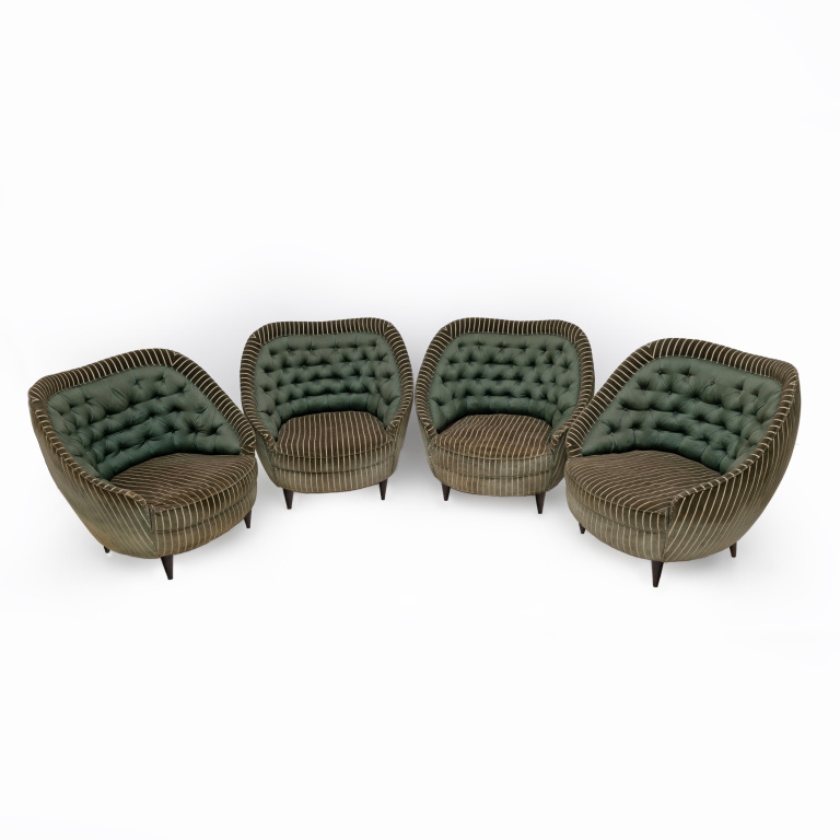 Gio Ponti Mid-century Modern Italian Armchairs for Casa e Giardino, 1940s - Image 8