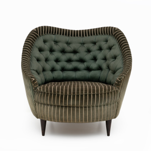 Gio Ponti Mid-century Modern Italian Armchairs for Casa e Giardino, 1940s