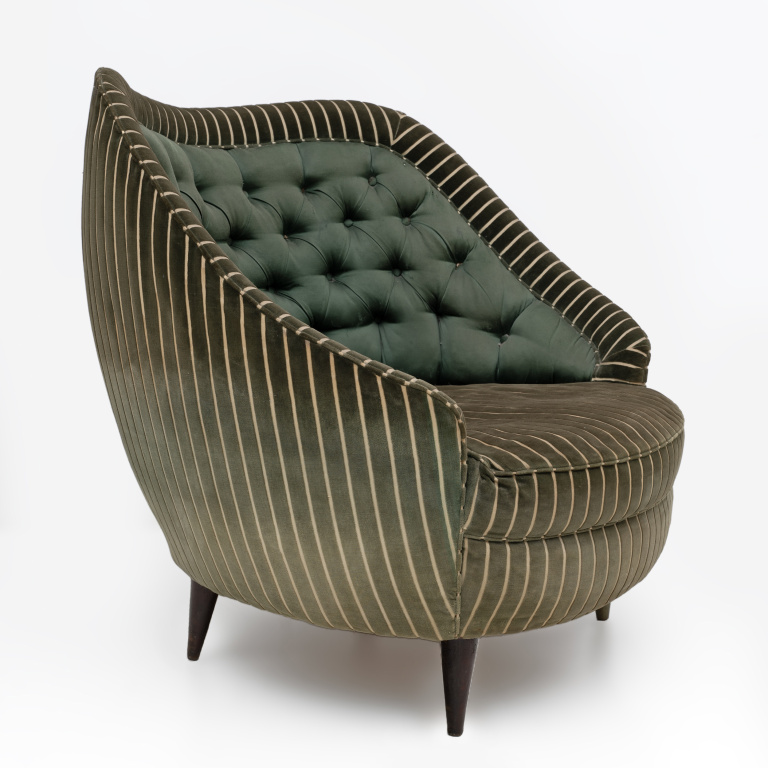 Gio Ponti Mid-century Modern Italian Armchairs for Casa e Giardino, 1940s - Image 4
