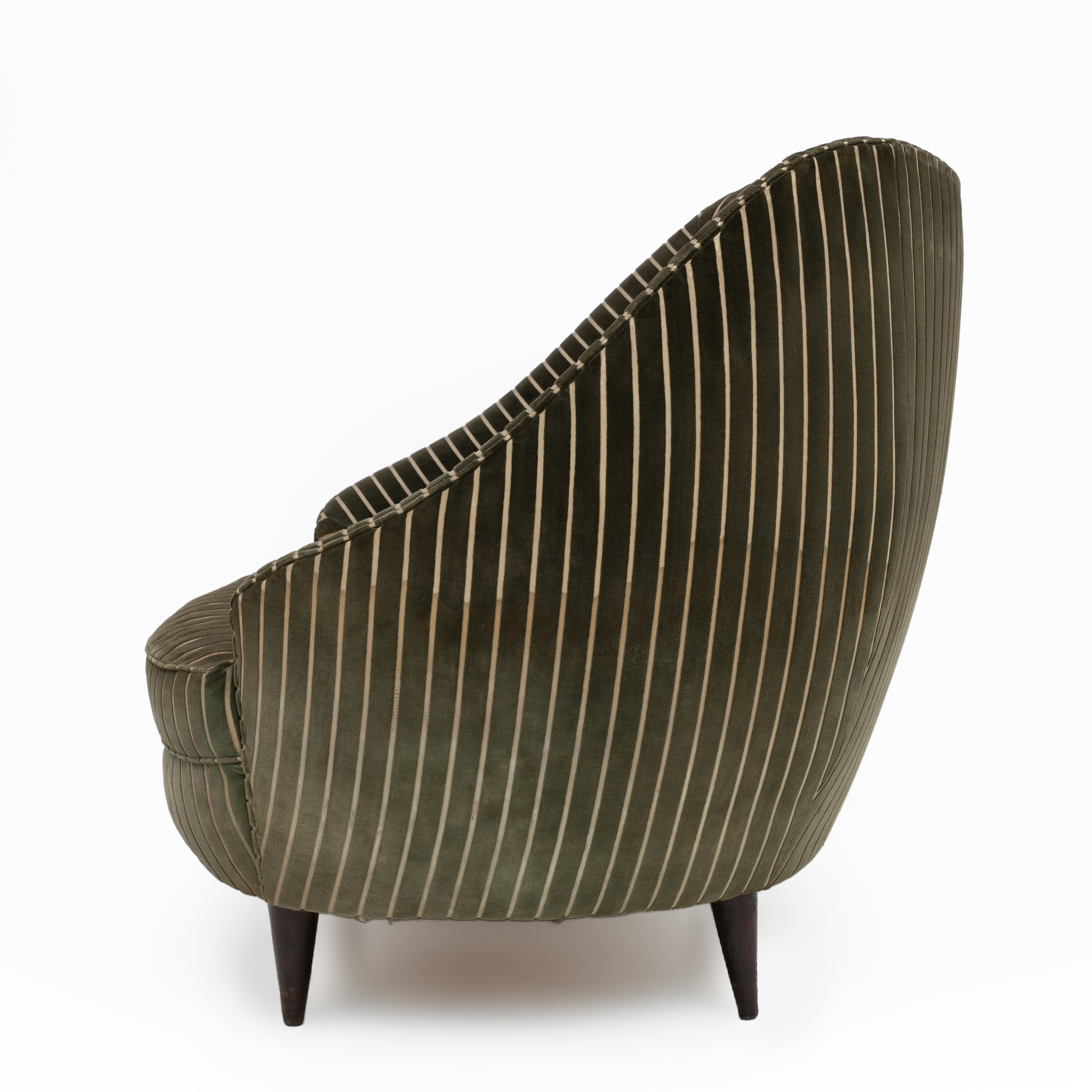 Gio Ponti Mid-century Modern Italian Armchairs for Casa e Giardino, 1940s