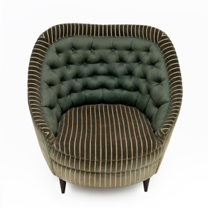 Gio Ponti Mid-century Modern Italian Armchairs for Casa e Giardino, 1940s