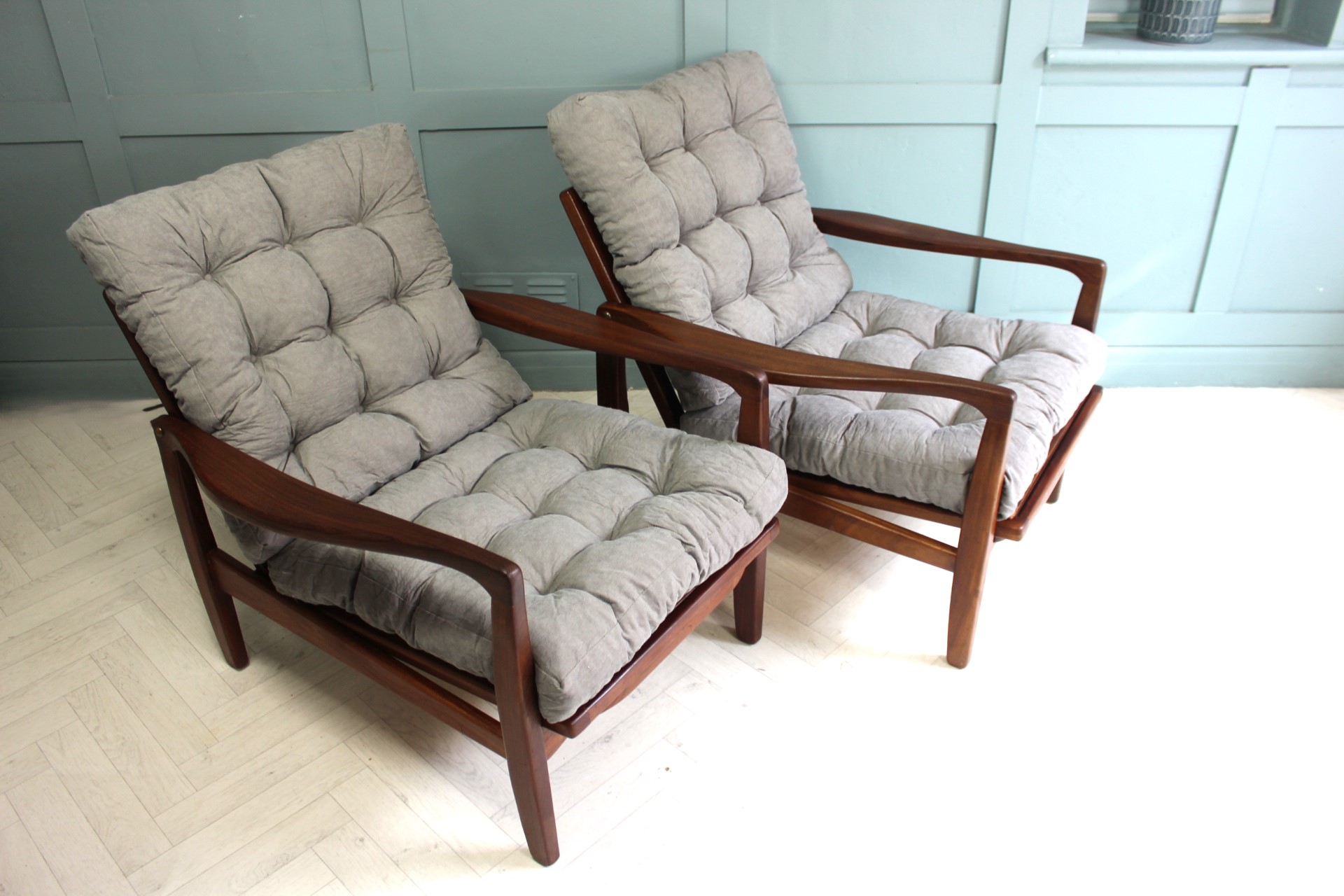 Mid-Century pair of Lounge Chairs by R W Toothill