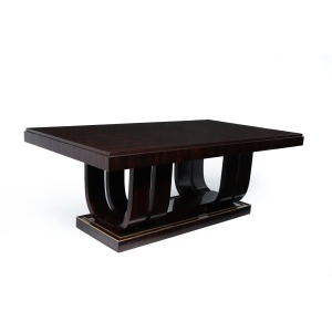 Stunning French Art Deco Macassar Ebony Dining Table