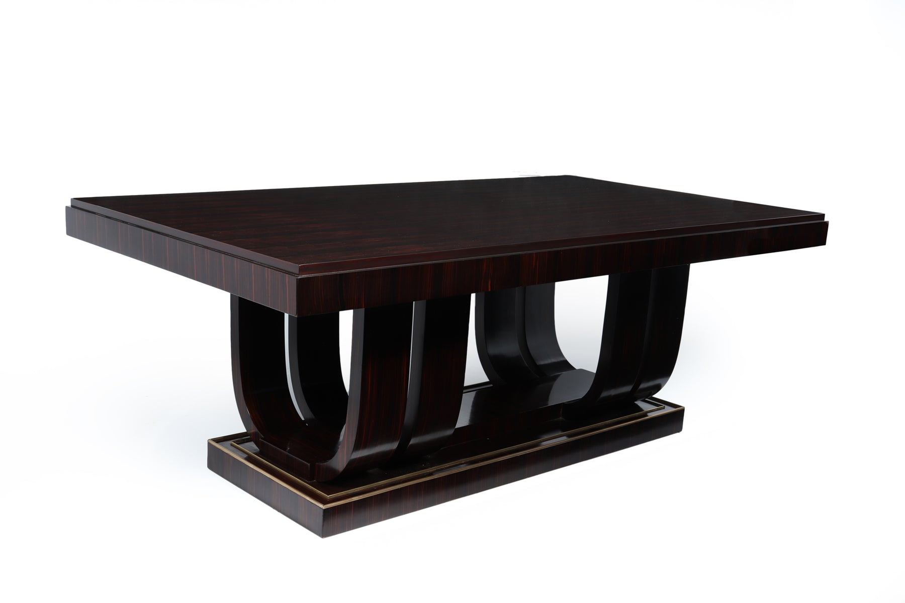 Stunning French Art Deco Macassar Ebony Dining Table