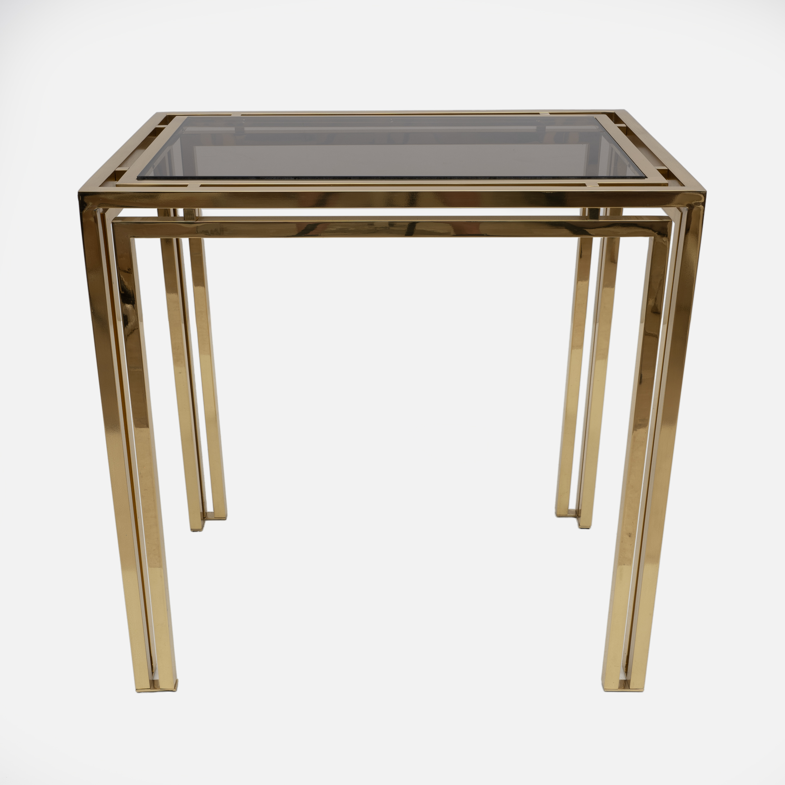 Mid-century Modern Italian Brass Console Table, 1970s