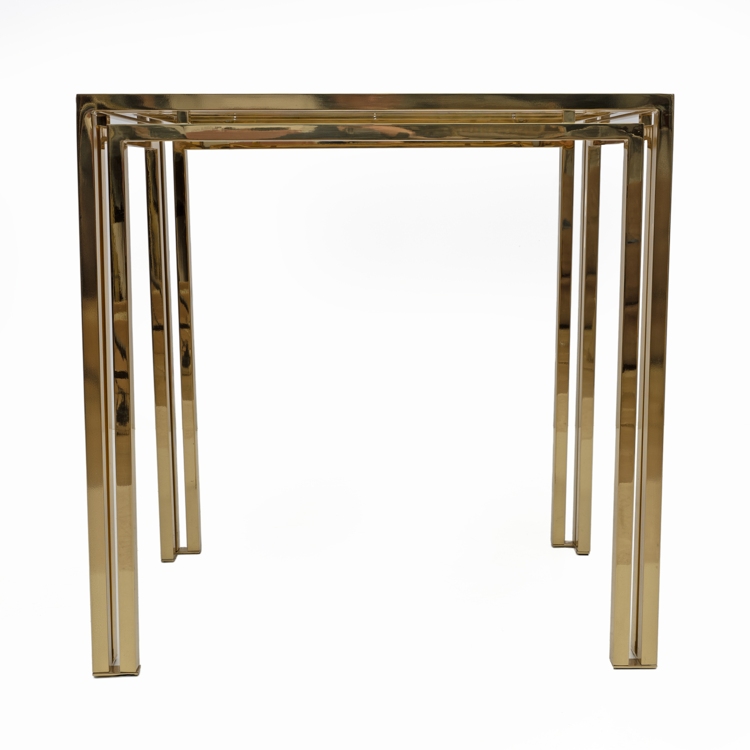 Mid-century Modern Italian Brass Console Table, 1970s