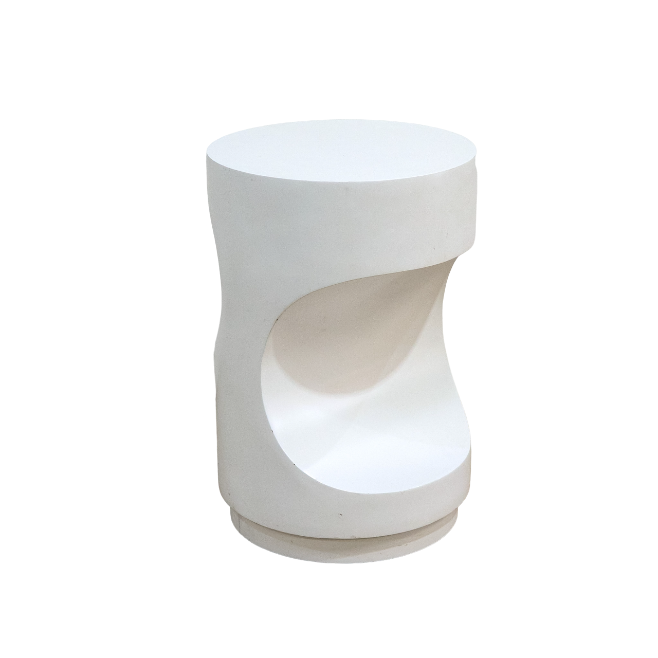 White Plinth Display Stand or Side Table