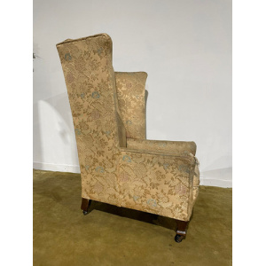 Antique Wing Back Armchair of Stout Construction