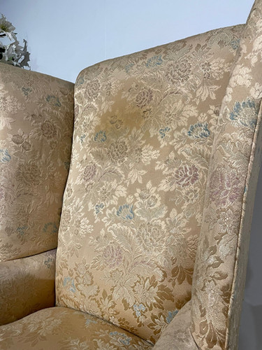 Antique Wing Back Armchair of Stout Construction