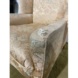 Antique Wing Back Armchair of Stout Construction