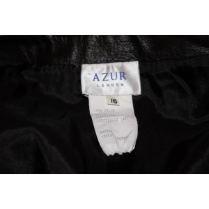 Azur London , Black leather and lace Skirt