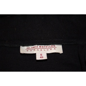 Black Cardigan /Jacket with Wonderful Zip and Fur Collar