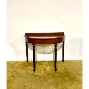 Victorian Mahogany Demi Lune Table