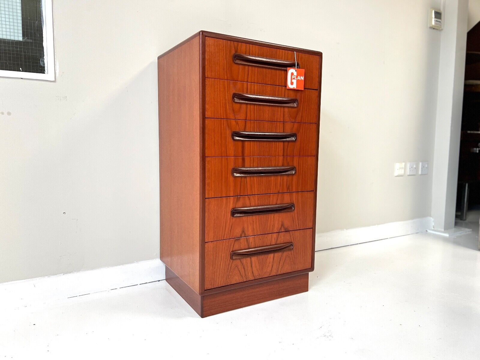 G Plan Fresco, 6 Drawer Teak Chest of Drawers / Tallboy