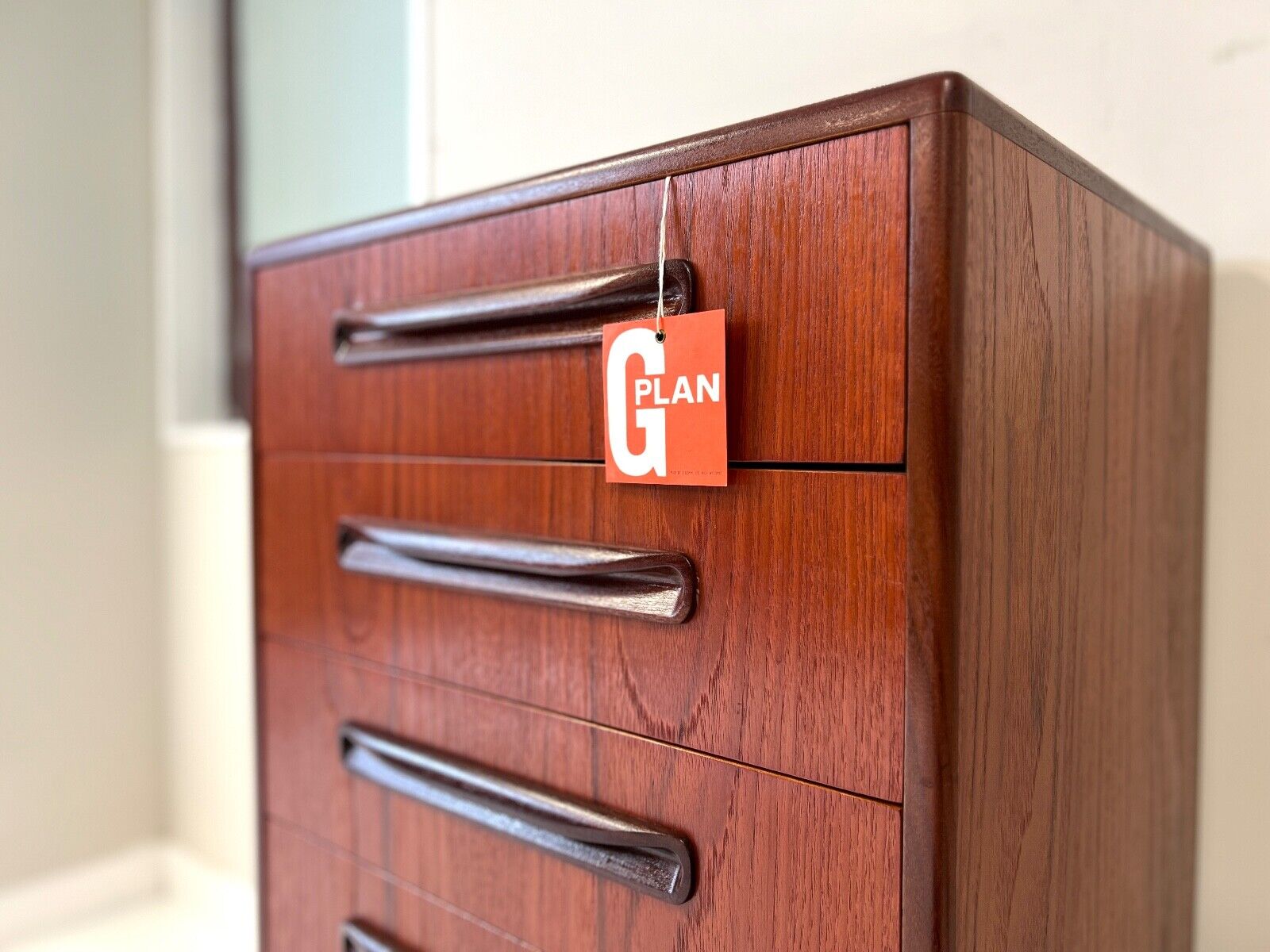G Plan Fresco, 6 Drawer Teak Chest of Drawers / Tallboy