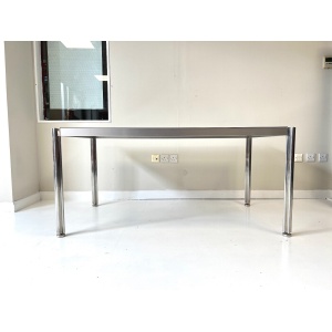 George Cianciminio, Aluminium & Smoked Glass Dining Table
